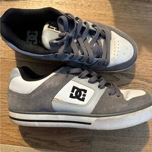 DC Two-Tone Gray and White Sneakers